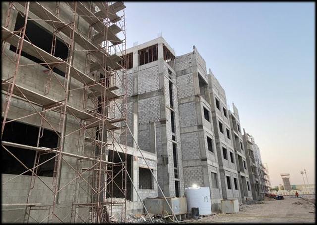 Block work at Al Khor