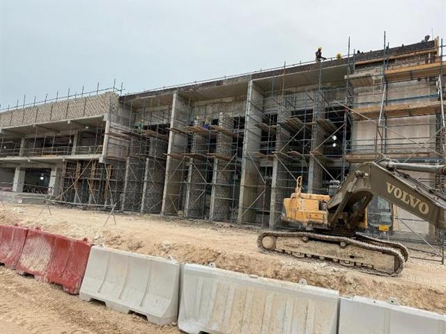 Block work at Doha