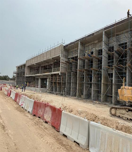 Block work at Doha
