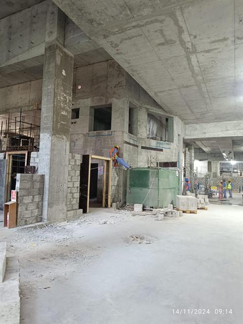 Block work at Lusail