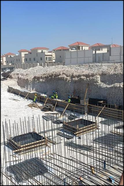 Concrete / rebar at school in Markhiya