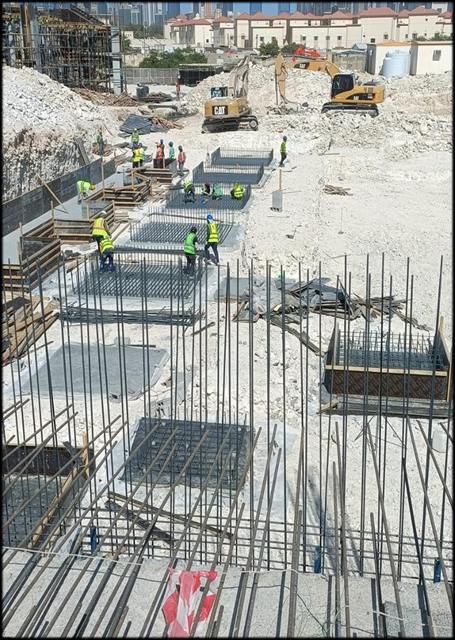 Concrete / rebar at school in Markhiya