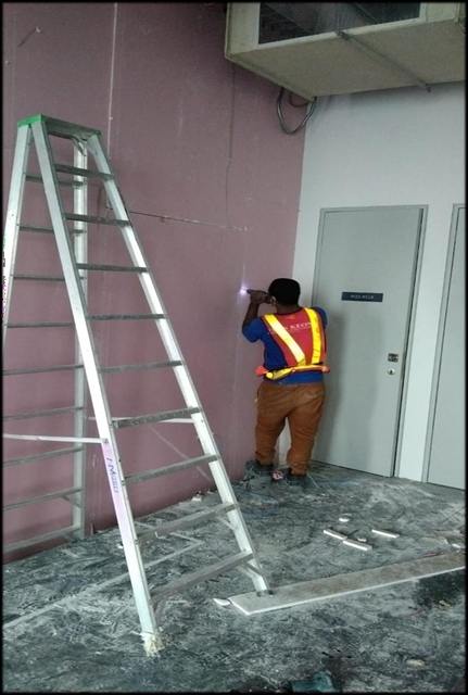Gypsum work at villa in Al Khor