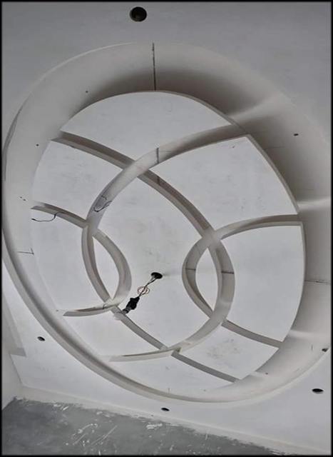 Gypsum work at villa in Al Khor