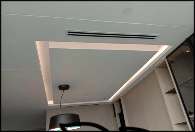 Gypsum work in offices, Doha