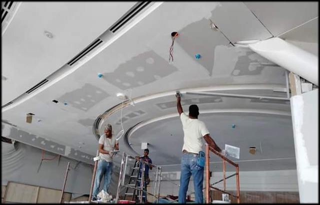 Gypsum work in villas, Doha