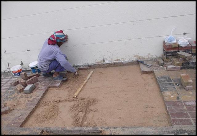 Interlock work at Al Wakra