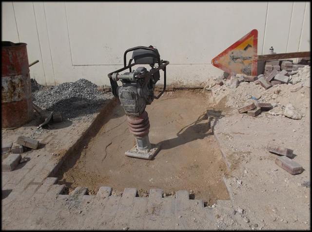 Interlock work at Al Wakra
