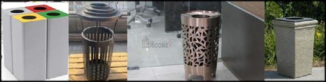 Litterbins for different projects