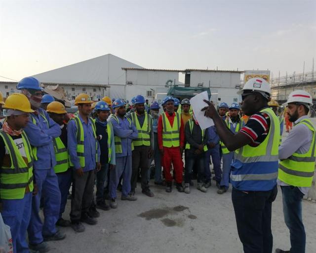 Manpower on site