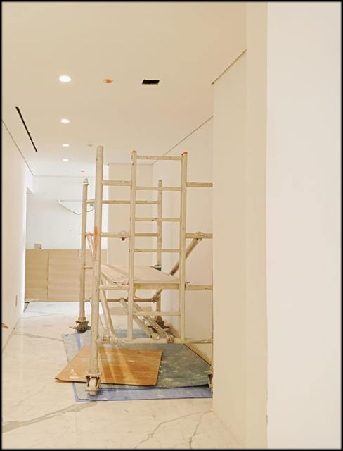 Paint work at Doha office