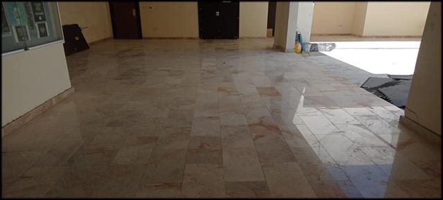 Tile work in Al Khor villa