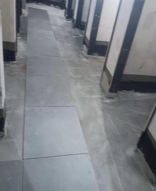 Tile work in Lusail